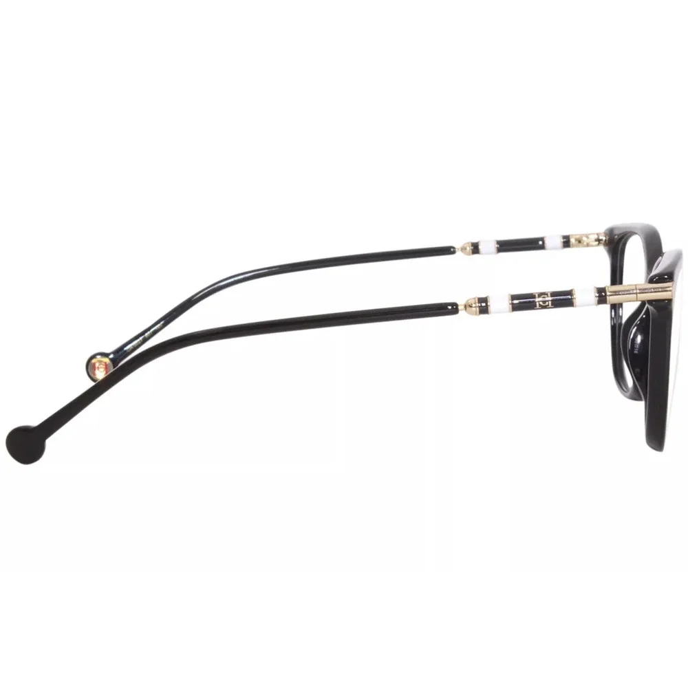 NWT Carolina Herrera CH-0027-807-55 Black Rectangle Eyeglasses